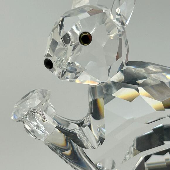 Swarovski 10-Year Jubilee Squirrel 1997 Crystal Figurine w/ Base & Box - Picture 2 of 16